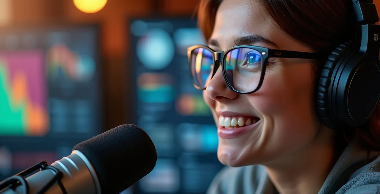 Panel de control mostrando métricas de streaming multiplataforma para emisora de radio