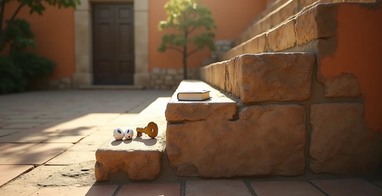 Representación visual de la estrategia de monetización en escalera para podcasters